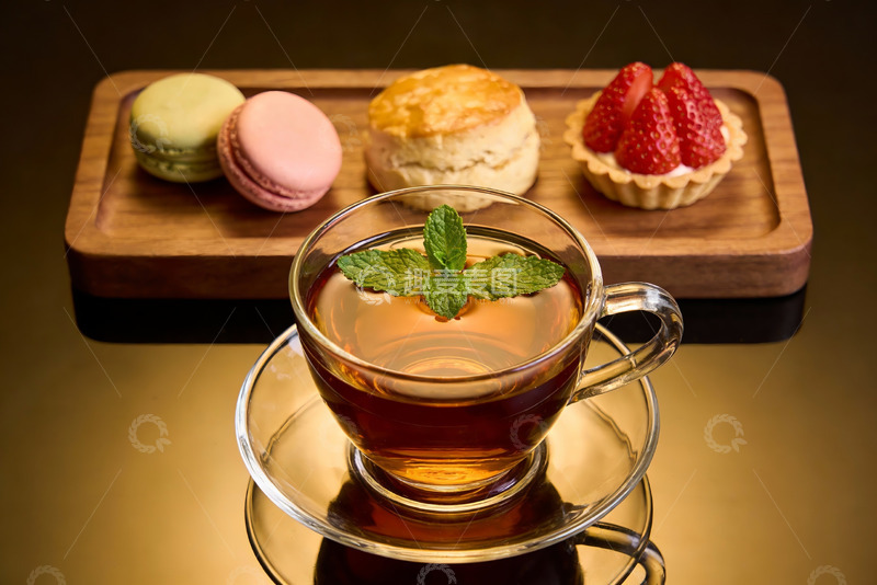 高清大图下载【趣麦麦图】茶点组合精致摆盘