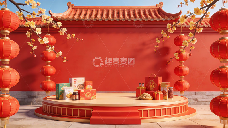高清大图下载【趣麦麦图】春节传统装饰与礼品展示