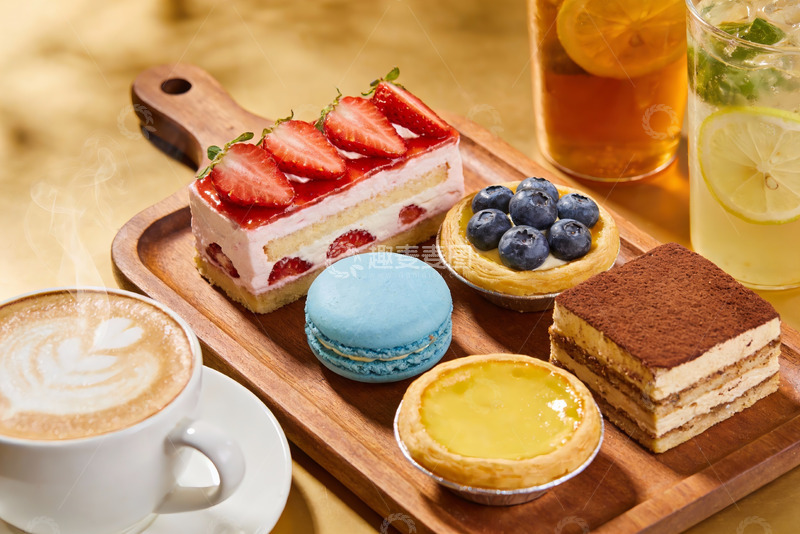 高清大图下载【趣麦麦图】精致甜品与饮品摆盘