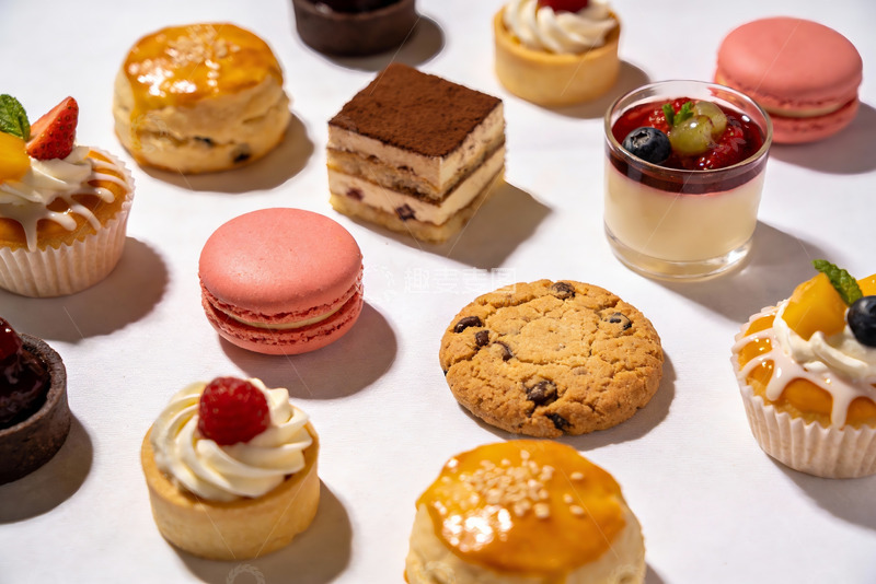 高清大图下载【趣麦麦图】各式精美甜点摆盘展示