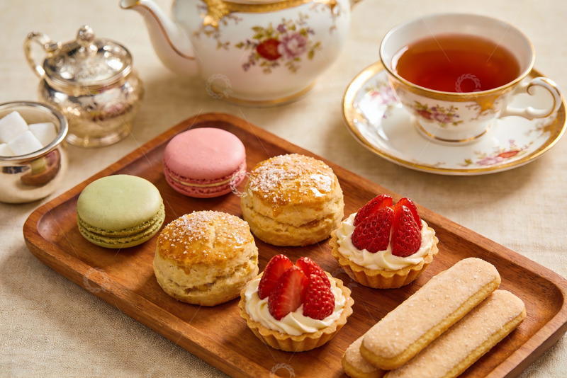 高清大图下载【趣麦麦图】精致下午茶点心摆盘