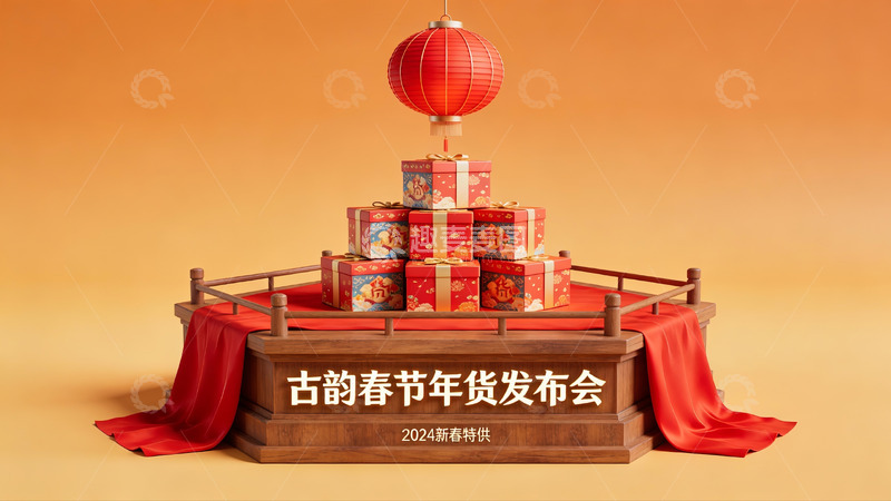 高清大图下载【趣麦麦图】古韵春节年货发布会