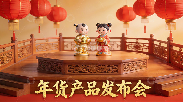 年货产品发布会场景展示
