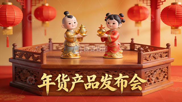 年货产品发布会场景展示