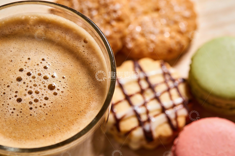 高清大图下载【趣麦麦图】咖啡与甜点特写