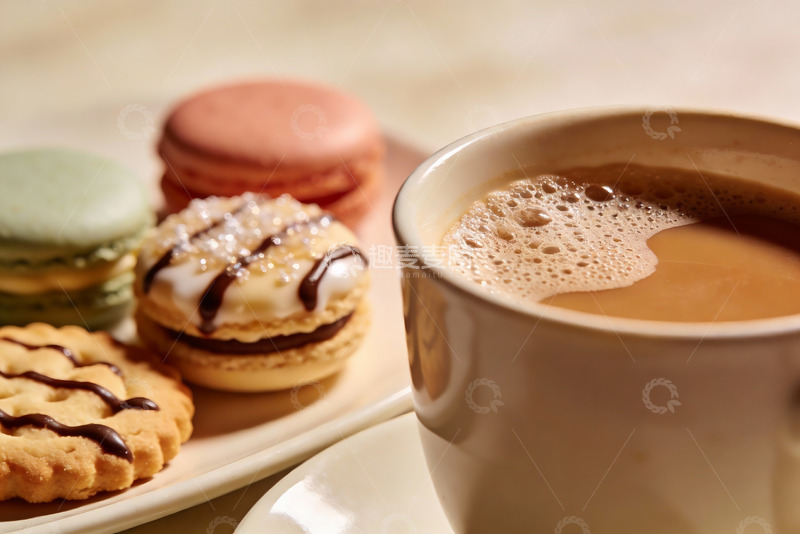 高清大图下载【趣麦麦图】咖啡与甜点的温馨搭配