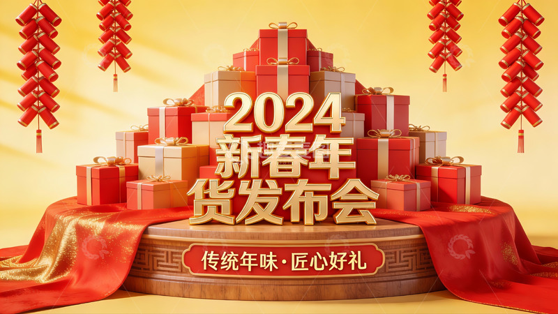 高清大图下载【趣麦麦图】2024新春年货发布会