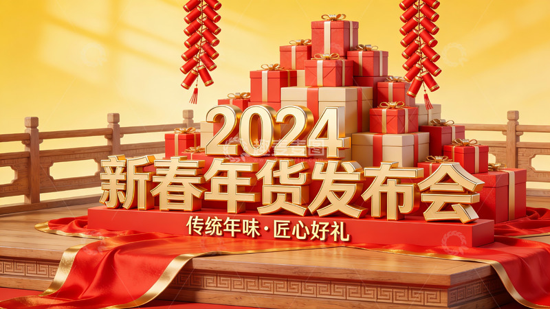 高清大图下载【趣麦麦图】2024新春年货发布会