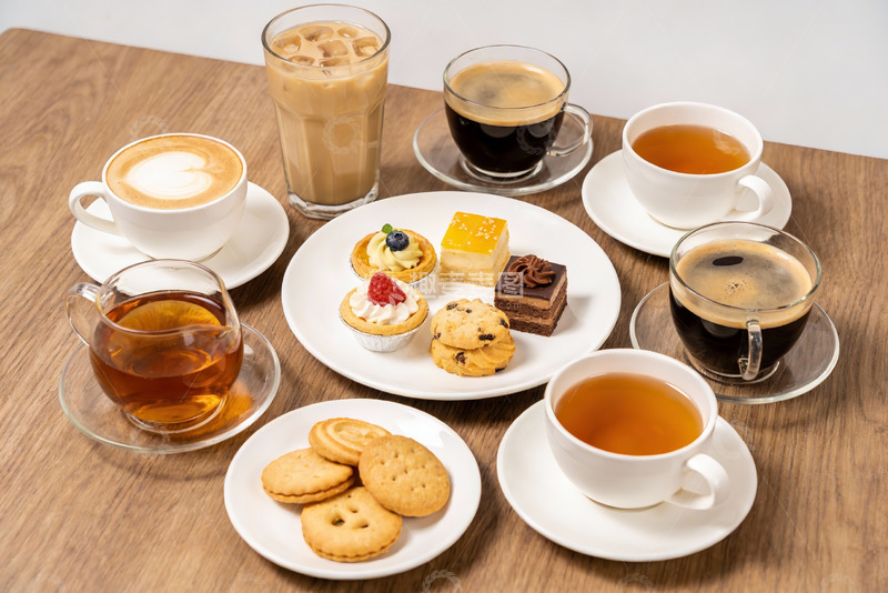 高清大图下载【趣麦麦图】咖啡茶点下午茶摆盘