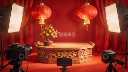 春节主题摄影布景