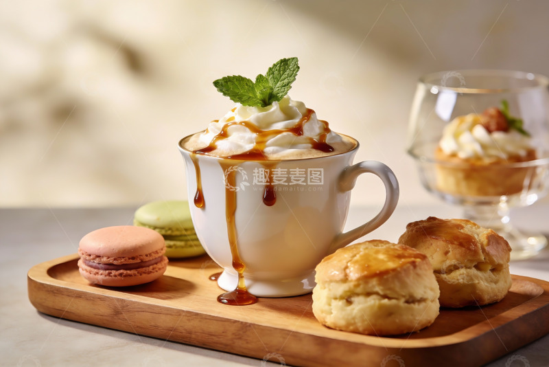 高清大图下载【趣麦麦图】咖啡甜点摆盘精美诱人