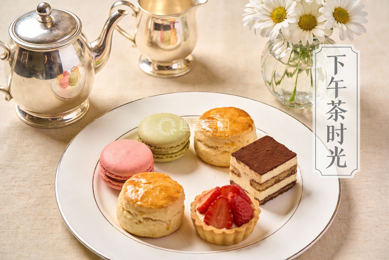 高清大图下载【趣麦麦图】精致下午茶甜点摆盘