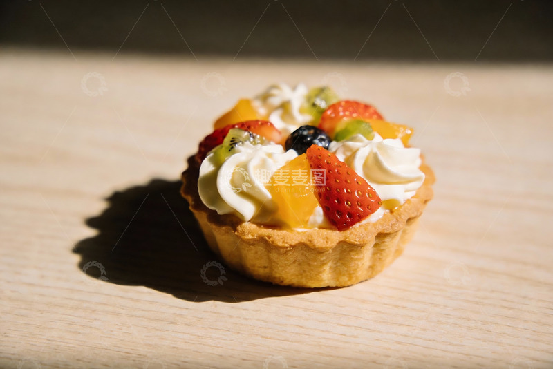 高清大图下载【趣麦麦图】阳光下水果塔特写