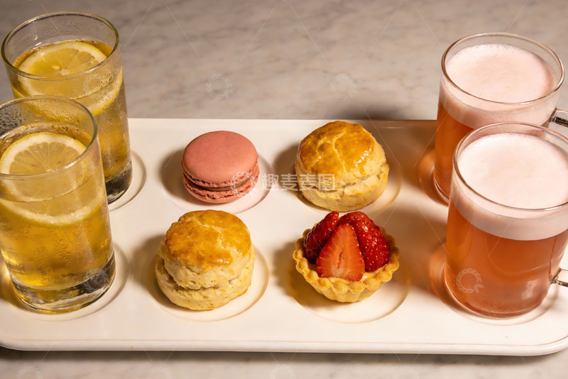 高清大图下载【趣麦麦图】精致下午茶甜点与饮品