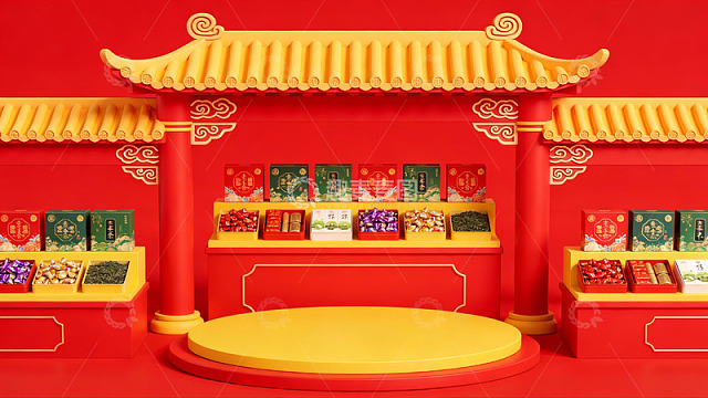 中式传统风格展示台