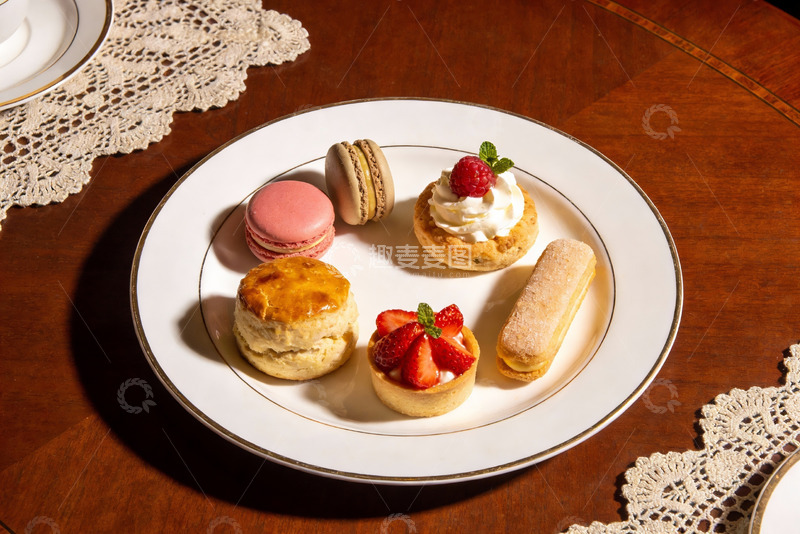 高清大图下载【趣麦麦图】精致下午茶甜点摆盘
