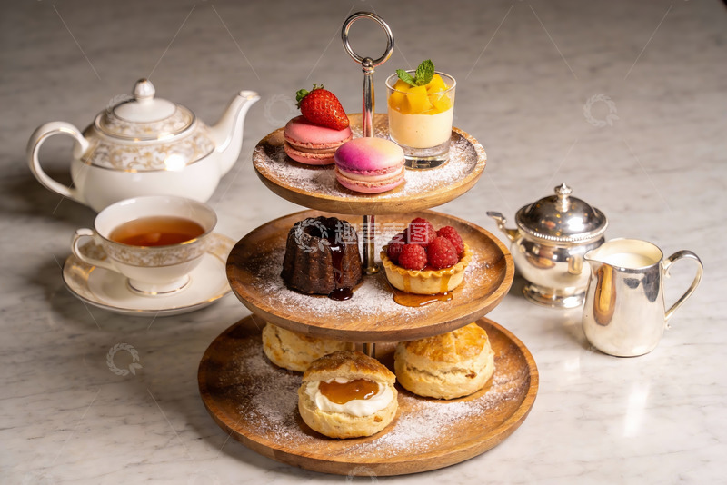 高清大图下载【趣麦麦图】精致英式下午茶点心摆盘