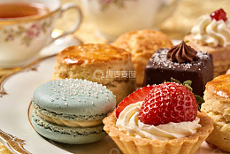 精致下午茶甜点摆盘