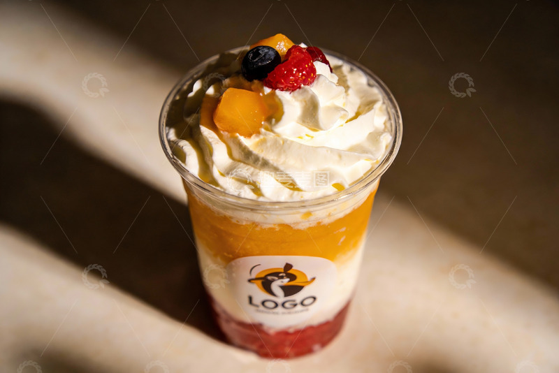 高清大图下载【趣麦麦图】夏日水果奶油饮品特写