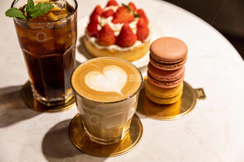 高清大图下载【趣麦麦图】咖啡甜点饮品摆盘