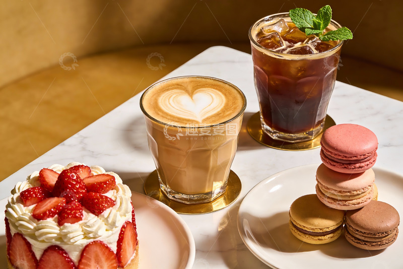高清大图下载【趣麦麦图】咖啡甜点饮品精美摆盘