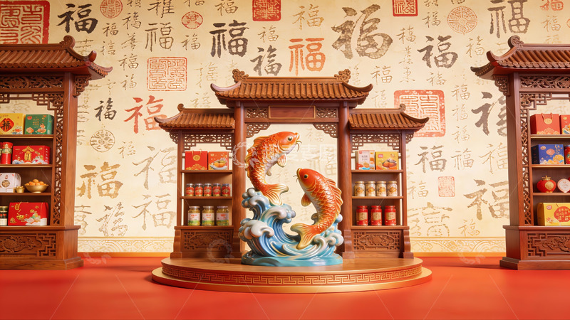 高清大图下载【趣麦麦图】中式传统装饰场景展示