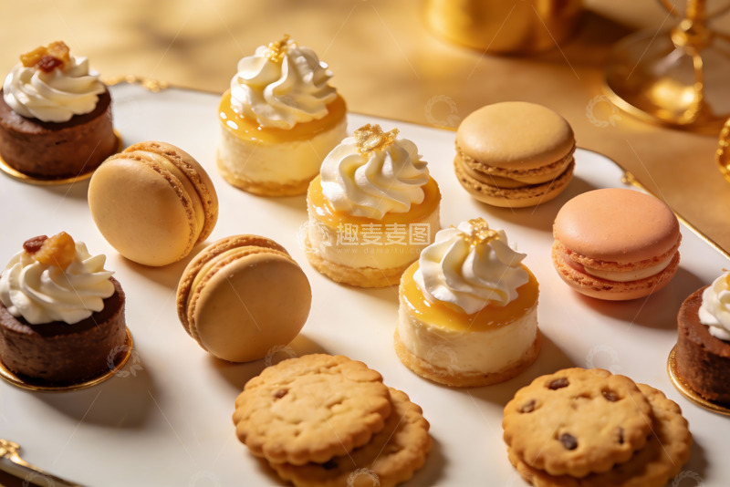 高清大图下载【趣麦麦图】精致甜点摆盘展示