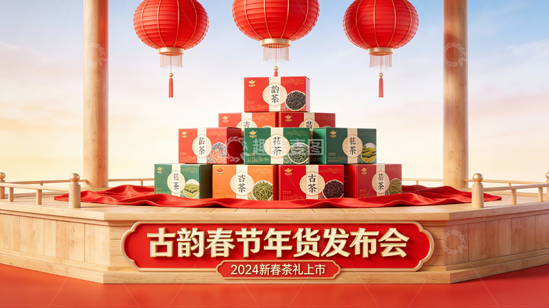 高清大图下载【趣麦麦图】春节年货茶礼发布会