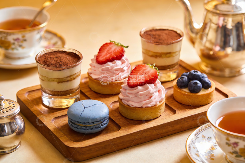 高清大图下载【趣麦麦图】精致下午茶甜点摆盘