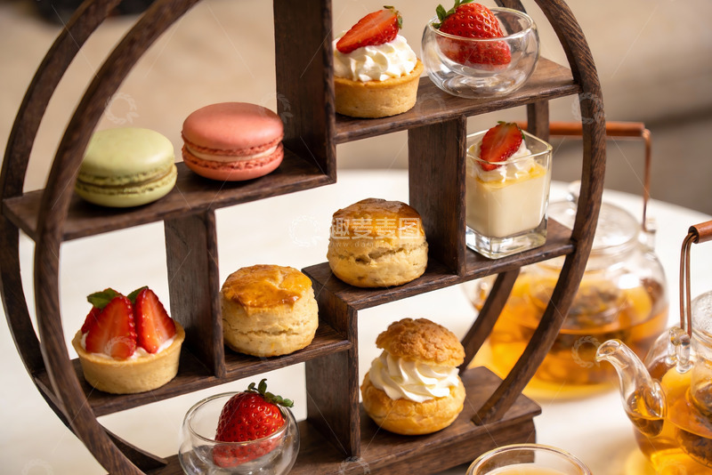 高清大图下载【趣麦麦图】精致下午茶甜点摆盘