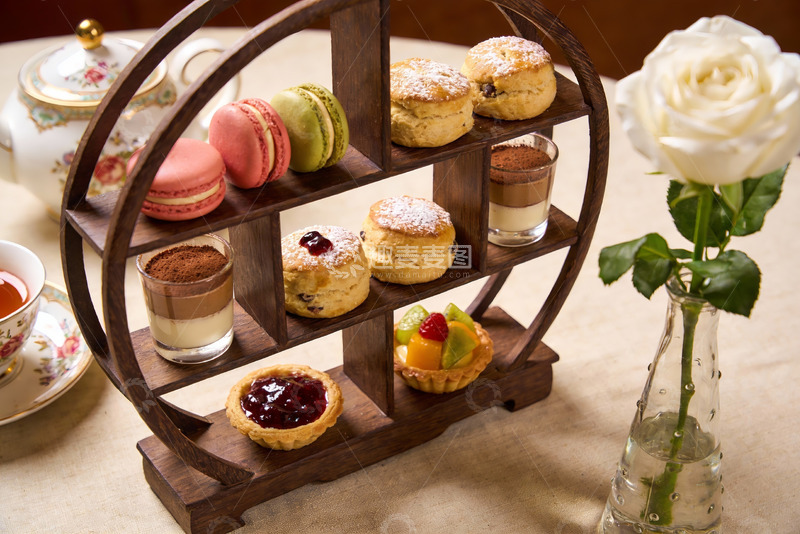 高清大图下载【趣麦麦图】精致下午茶甜点摆盘