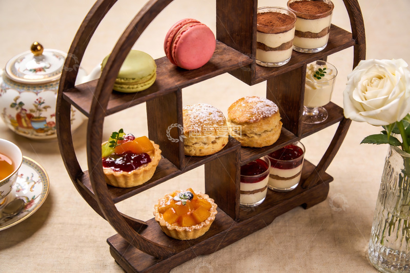 高清大图下载【趣麦麦图】精致下午茶甜点摆盘