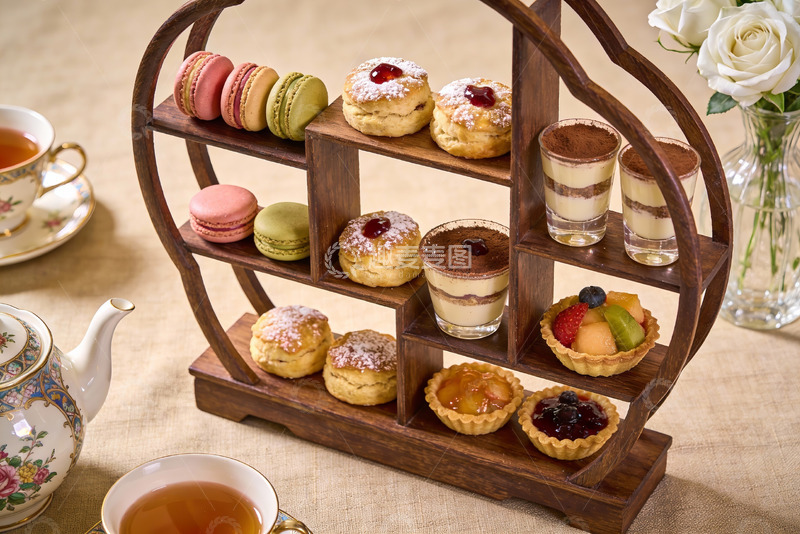 高清大图下载【趣麦麦图】精致下午茶甜点摆盘