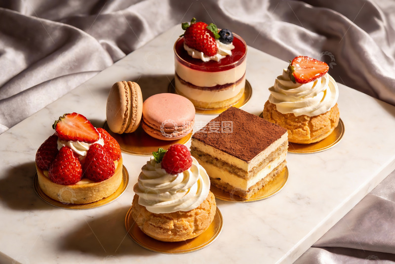 高清大图下载【趣麦麦图】精致甜点摆盘展示