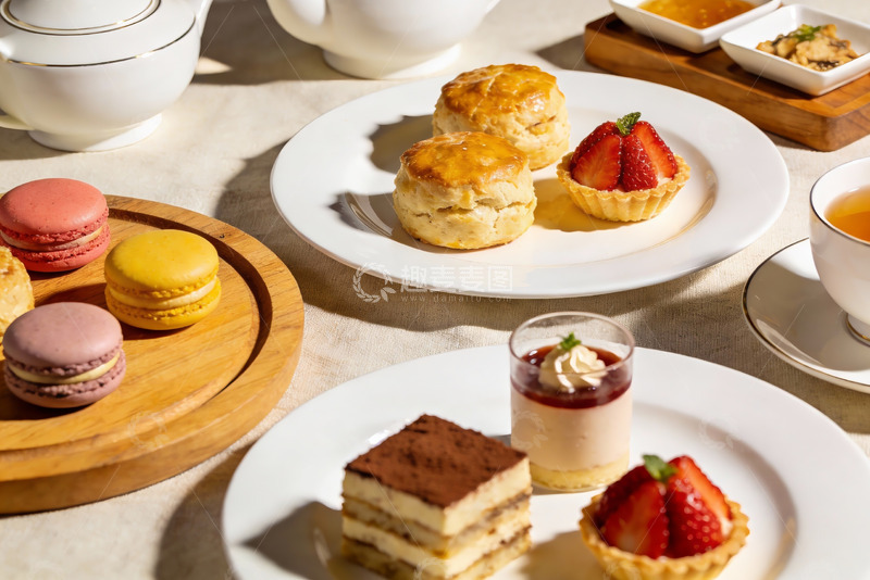 高清大图下载【趣麦麦图】精致下午茶甜点摆盘