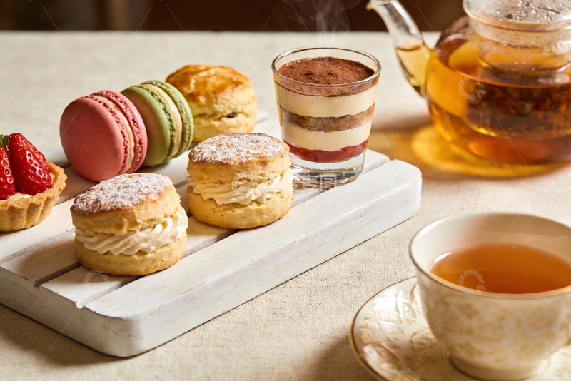 高清大图下载【趣麦麦图】精致下午茶甜点与茶饮