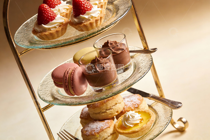 高清大图下载【趣麦麦图】三层甜点架美食展示
