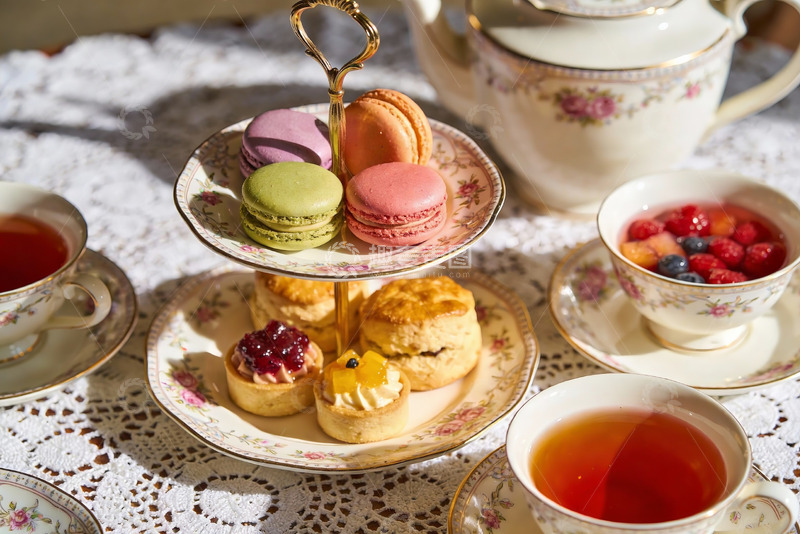 高清大图下载【趣麦麦图】精致英式下午茶点心与茶具