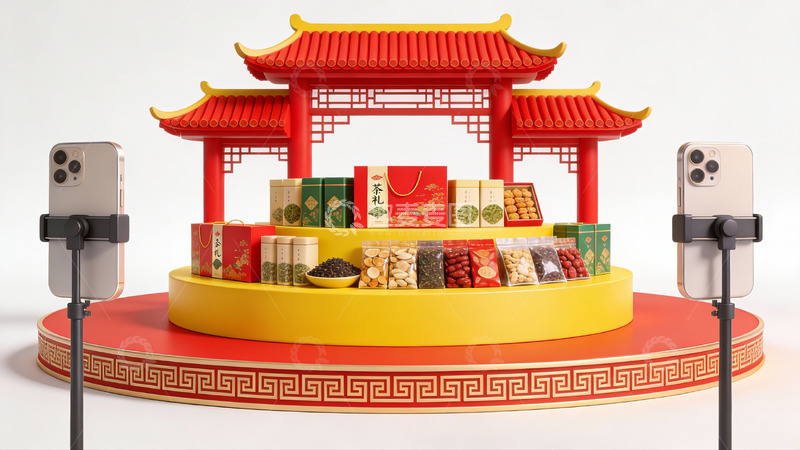 高清大图下载【趣麦麦图】中式建筑风格产品展示