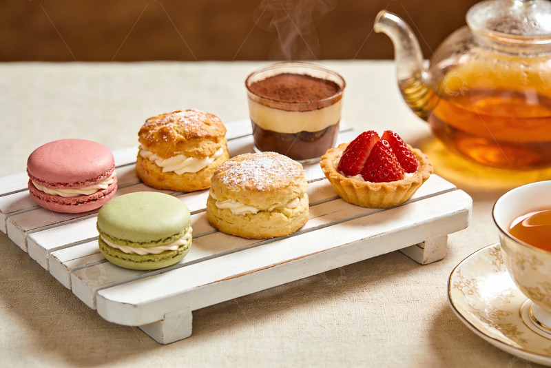 高清大图下载【趣麦麦图】精致下午茶甜点与茶具