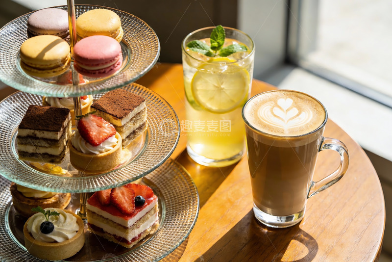 高清大图下载【趣麦麦图】下午茶甜点与饮品