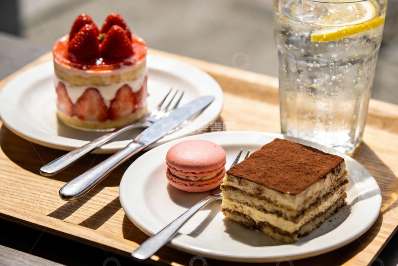 高清大图下载【趣麦麦图】精致甜点与饮品摆盘