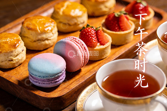 下午茶点心与红茶