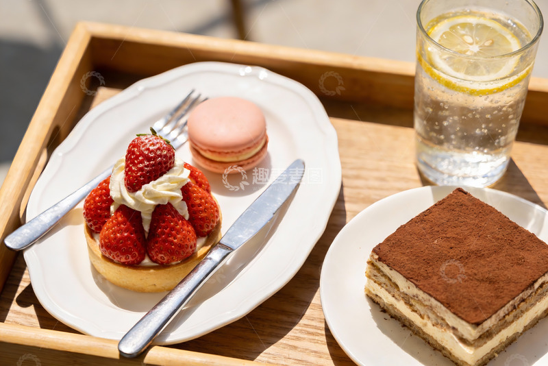 高清大图下载【趣麦麦图】精致甜点与饮品摆盘
