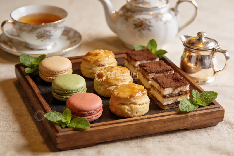 高清大图下载【趣麦麦图】精致下午茶甜点摆盘