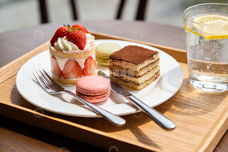 高清大图下载【趣麦麦图】精致甜点与饮品摆盘