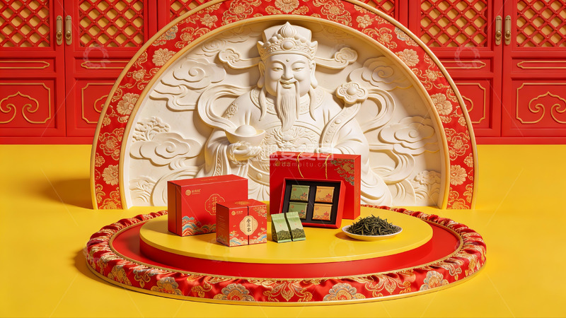 高清大图下载【趣麦麦图】传统节日礼盒展示