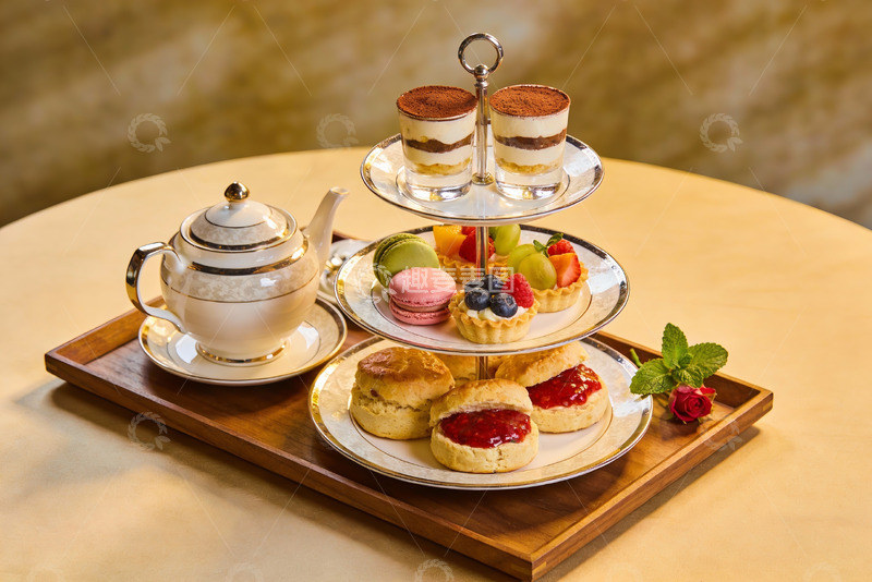 高清大图下载【趣麦麦图】精致下午茶三层点心架