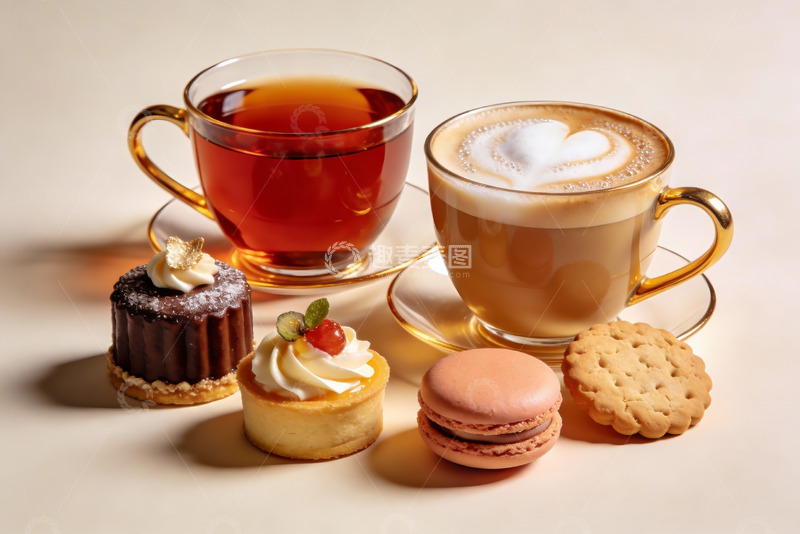 高清大图下载【趣麦麦图】茶饮甜点精美摆盘