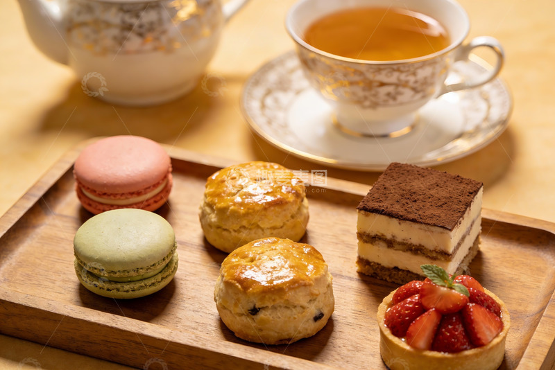 高清大图下载【趣麦麦图】精致下午茶甜点与茶饮